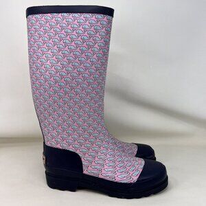 Vineyard Vines Pink Whale Print Women's Rain Boots